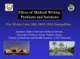 Ethics of Medical Writing: PowerPoint PPT Presentation