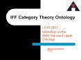 IFF Category Theory Ontology PowerPoint PPT Presentation