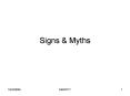 Signs PowerPoint PPT Presentation