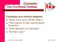 Canadian prochoice slogans: PowerPoint PPT Presentation