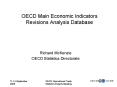 OECD Main Economic Indicators Revisions Analysis Database PowerPoint PPT Presentation