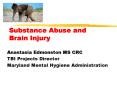 Substance Abuse and Brain Injury PowerPoint PPT Presentation