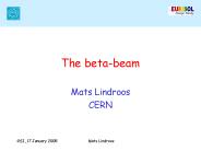 The betabeam