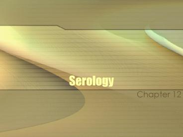 Serology