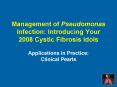 Management of Pseudomonas Infection: Introducing Your 2008 Cystic Fibrosis Idols PowerPoint PPT Presentation