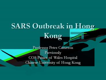 SARS Outbreak in Hong Kong