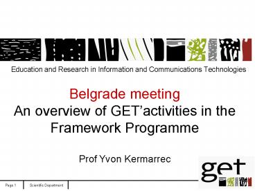 Education and Research in Information and Communications Technologies