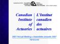2007 Annual Meeting Assemble annuelle 2007 PowerPoint PPT Presentation