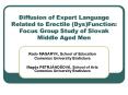 Diffusion of Expert Language Related to Erectile DysFunction: Focus Group Study of Slovak Middle Age PowerPoint PPT Presentation