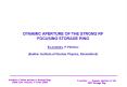 DYNAMIC APERTURE OF THE STRONG RF FOCUSING STORAGE RING E.Levichev, P.Piminov Budker Institute of Nu PowerPoint PPT Presentation
