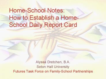 HomeSchool Notes: How to Establish a HomeSchool Daily Report Card