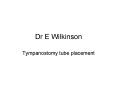 Dr E Wilkinson PowerPoint PPT Presentation
