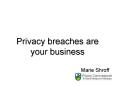 Privacy breaches are your business PowerPoint PPT Presentation