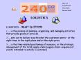 LOGISTICS PowerPoint PPT Presentation