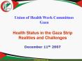 Union of Health Work Committees Gaza PowerPoint PPT Presentation