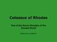 Colossus of Rhodes PowerPoint PPT Presentation