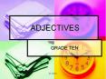 ADJECTIVES PowerPoint PPT Presentation