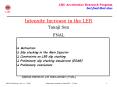 Intensity Increase in the LER Tanaji Sen FNAL PowerPoint PPT Presentation