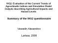 WG2: Evaluation of the Current Trends of Agroclimatic Indices and Simulation Model Outputs describin PowerPoint PPT Presentation