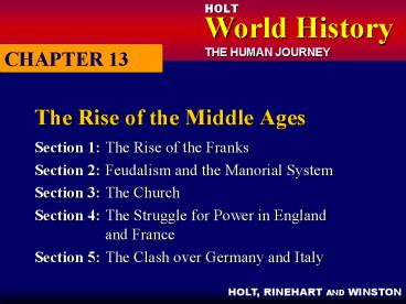 The Rise of the Middle Ages