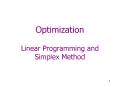 Optimization Linear Programming and Simplex Method PowerPoint PPT Presentation