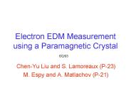 Electron EDM Measurement using a Paramagnetic Crystal