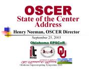Henry Neeman, OSCER Director