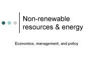 Nonrenewable resources