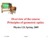 Physics 123, Spring, 2005