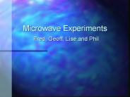 Microwave Experiments