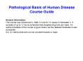 Pathological Basis of Human Disease PowerPoint PPT Presentation