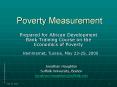 Poverty Measurement PowerPoint PPT Presentation