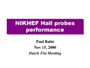 NIKHEF Hall probes performance