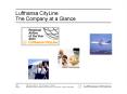 Lufthansa CityLine The Company at a Glance PowerPoint PPT Presentation