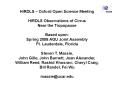 HIRDLS Oxford Open Science Meeting PowerPoint PPT Presentation