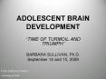 ADOLESCENT BRAIN DEVELOPMENT PowerPoint PPT Presentation