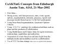 CoAKTinG Concepts from Edinburgh Austin Tate, AIAI, 21Mar2002 PowerPoint PPT Presentation