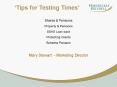 Tips for Testing Times PowerPoint PPT Presentation