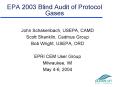 EPA 2003 Blind Audit of Protocol Gases PowerPoint PPT Presentation