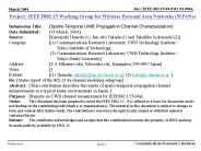 SpatioTemporal UWB Propagation Channel Characterization