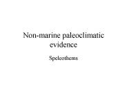 Non-marine paleoclimatic evidence