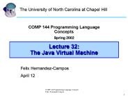 COMP 144 Programming Language Concepts