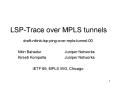 LSP-Trace over MPLS tunnels PowerPoint PPT Presentation