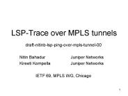 LSP-Trace over MPLS tunnels
