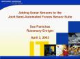 Adding Sonar Sensors to the PowerPoint PPT Presentation