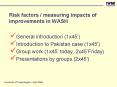 Risk factors measuring impacts of improvements in WASH PowerPoint PPT Presentation