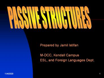 Prepared by Jamil Istifan