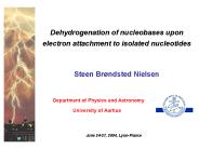 Dehydrogenation of nucleobases upon electron attachment to isolated nucleotides