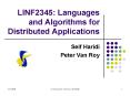 LINF2345: Languages and Algorithms for Distributed Applications PowerPoint PPT Presentation
