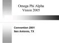 Omega Phi Alpha Vision 2005 PowerPoint PPT Presentation